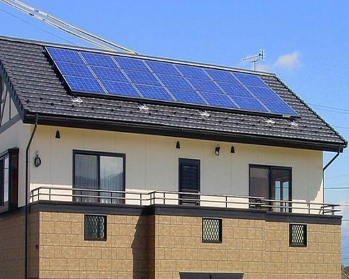 Household Rooftop Solar Power Plant in Beichengzi Village, Guxian Town, Pingdu City, Qingdao, Shandong   